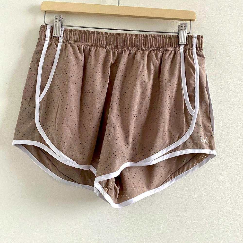 Calvin Klein Performance Taupe Athletic Shorts Size M